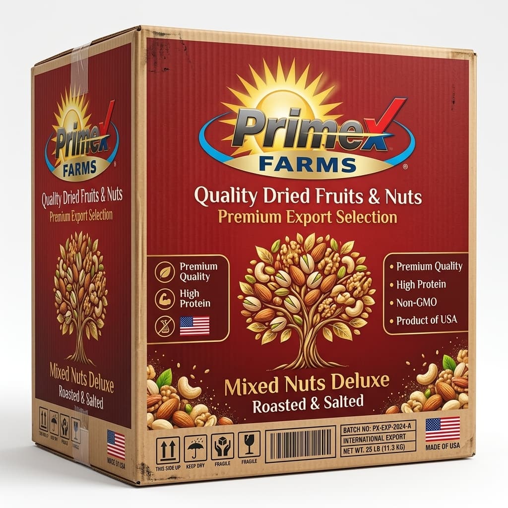 Premium Almond & Mixed Nut Export Carton